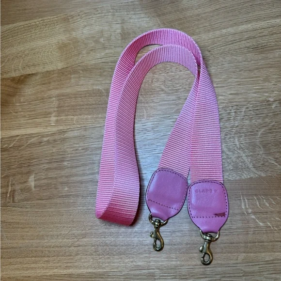 Clare V pastel Snakeskin Marisol crossbody Bag with pink strap - Picture 8 of 11